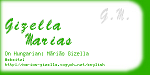 gizella marias business card
